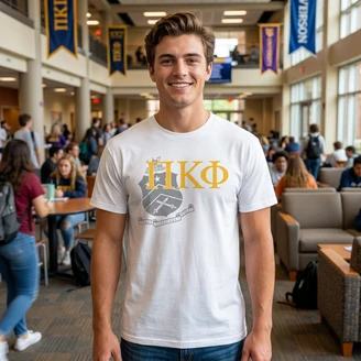 Pi Kappa Phi Greek Crest Cotton Tee