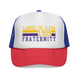Lambda Chi Alpha Lines Trucker Caps