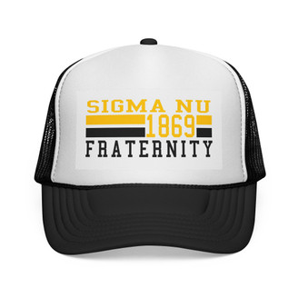 Sigma Nu Lines Trucker Caps