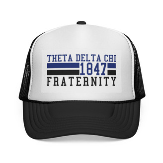 Theta Delta Chi Lines Trucker Caps