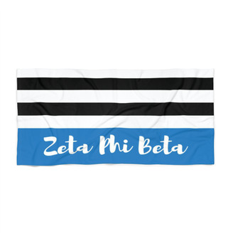 Zeta Phi Beta Stripes Beach Towel