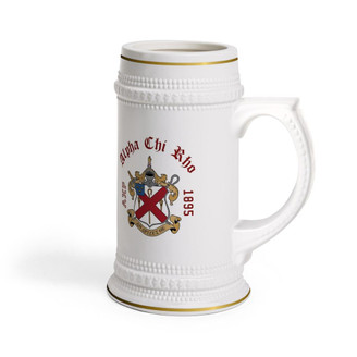 Printify Alpha Chi Rho Collectors Crest & Year Ceramic Stein Tankard 