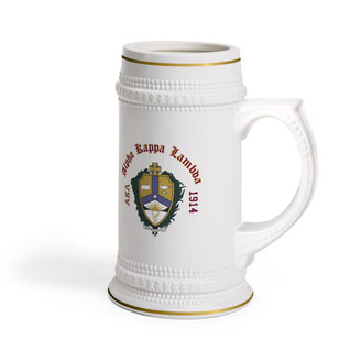 Printify Alpha Kappa Lambda Collectors Crest & Year Ceramic Stein Tankard