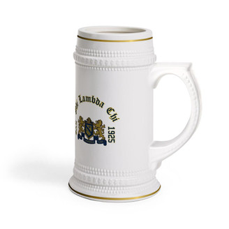Printify Phi Lambda Chi Collectors Crest & Year Ceramic Stein Tankard