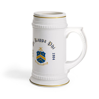 Printify Pi Kappa Phi Collectors Crest & Year Ceramic Stein Tankard 