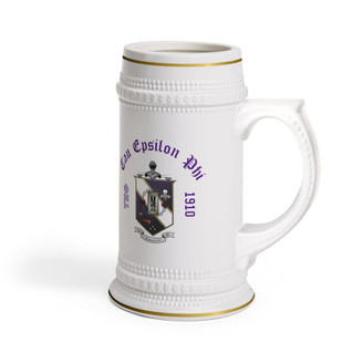 Printify Tau Epsilon Phi Collectors Crest & Year Ceramic Stein Tankard 