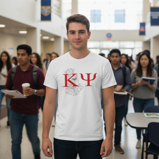 Kappa Psi Greek Crest Cotton Tee
