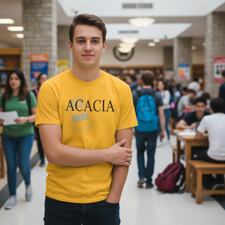 Acacia Greek Crest Cotton Tee
