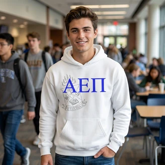 Alpha Epsilon Pi Crest World Famous Hooded Sweatshirt