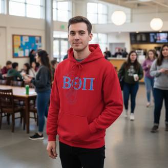 Beta Theta Pi Crest World Famous Hooded Sweatshirt