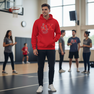 Delta Chi Crest World Famous Hooded Sweatshirt