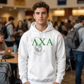 Lambda Chi Alpha Crest World Famous Hooded Sweatshirt