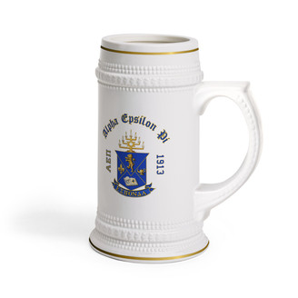 Alpha Epsilon Pi Collectors Crest & Year Ceramic Stein Tankard