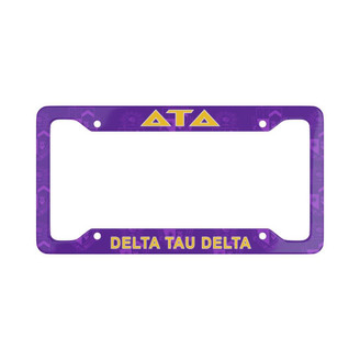 Printify Delta Tau Delta License Plate Frame - New 