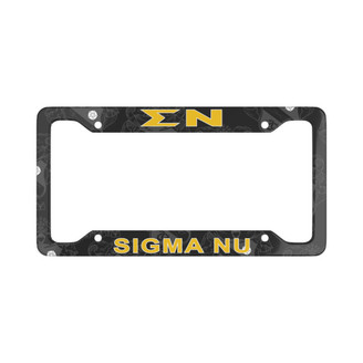 Sigma Nu License Plate Frame - New