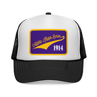 Alpha Kappa Lambda Tail Patch Design Trucker Hats