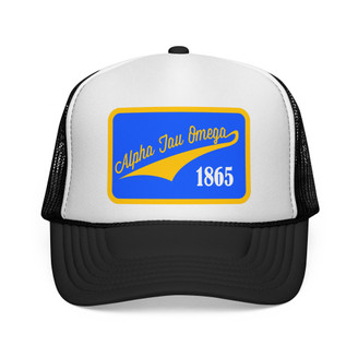 Alpha Tau Omega Tail Patch Design Trucker Hats