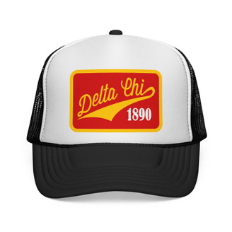 Delta Chi Tail Patch Design Trucker Hats