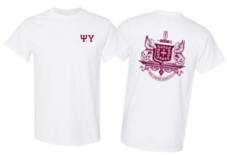 Greekgear Psi Upsilon World Famous Crest Tee 