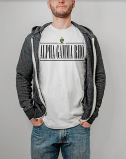 Alpha Gamma Rho Line Crest T-shirt
