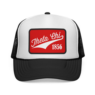 Theta Chi Tail Patch Design Trucker Hats