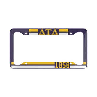 Printify Delta Tau Delta Year License Plate Frames 