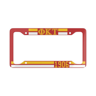 Printify Phi Kappa Tau Year License Plate Frames 