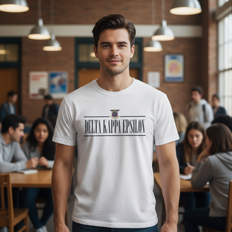 Delta Kappa Epsilon Line Crest T-shirt