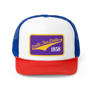 Greekgear Delta Tau Delta Tail Patch Design Trucker Hats 