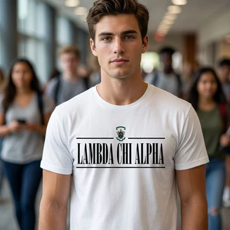 Lambda Chi Alpha Line Crest T-shirt