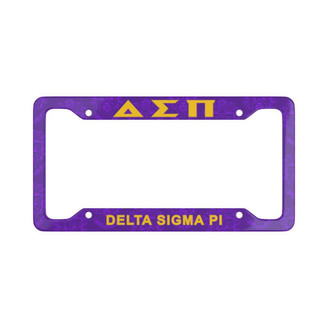 Printify Delta Sigma Pi Year License Plate Frames 