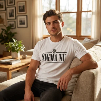 Sigma Nu Line Crest T-shirt