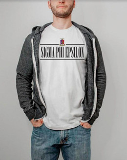 Printify Sigma Phi Epsilon Line Crest T-shirt 