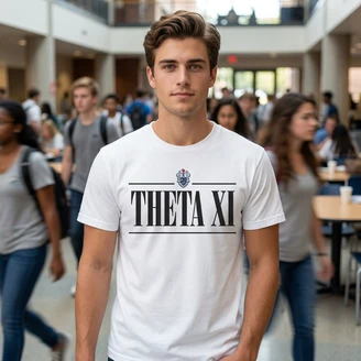 Theta Xi Line Crest T-shirt