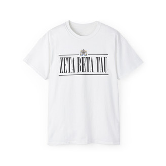 Zeta Beta Tau Line Crest T-shirt