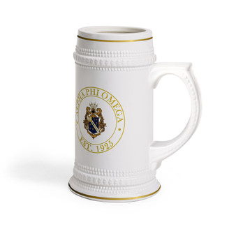 Alpha Phi Omega Ceramic Collectors Stein Tankard