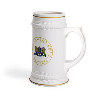 Printify Phi Lambda Chi Ceramic Collectors Stein Tankard