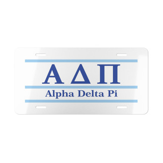 ALPHA DELTA PI LETTERED LINES LICENSE COVERS - Custom