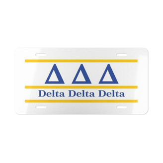 Printify DELTA DELTA DELTA LETTERED LINES LICENSE COVERS - Custom 