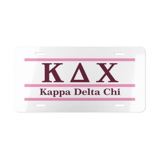 Printify KAPPA DELTA CHI LETTERED LINES LICENSE COVERS - Custom 