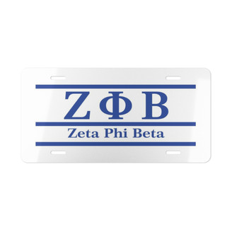 ZETA PHI BETA LETTERED LINES LICENSE COVERS - Custom