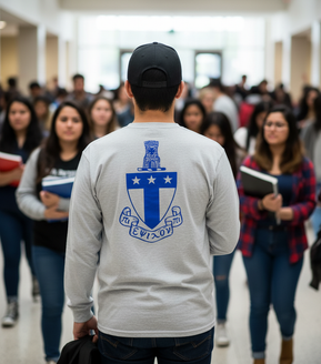 Alpha Tau Omega World Famous Crest Long Sleeve T-Shirt