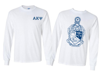 Alpha Kappa Psi World Famous Crest Long Sleeve T-Shirt