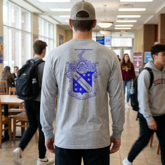 Phi Delta Theta World Famous Crest Long Sleeve T-Shirt