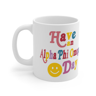 Alpha Phi Omega Have A Day Coffee Mugs