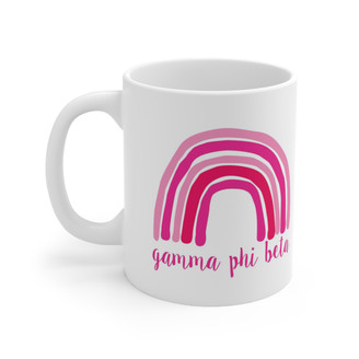 Gamma Phi Beta Rainbow Coffee Mugs