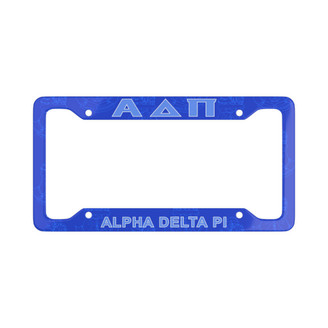 Alpha Delta Pi New License Plate Frames