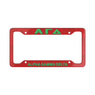 Alpha Gamma Delta New License Plate Frames