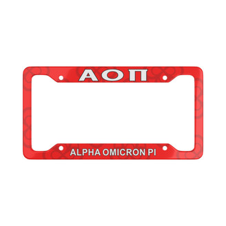 Alpha Omicron Pi New License Plate Frames