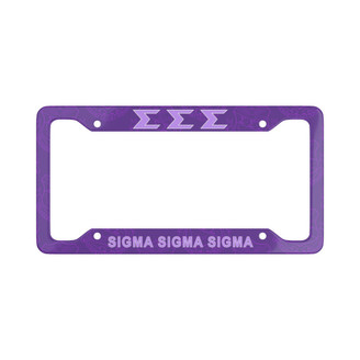 Sigma Sigma Sigma New License Plate Frames